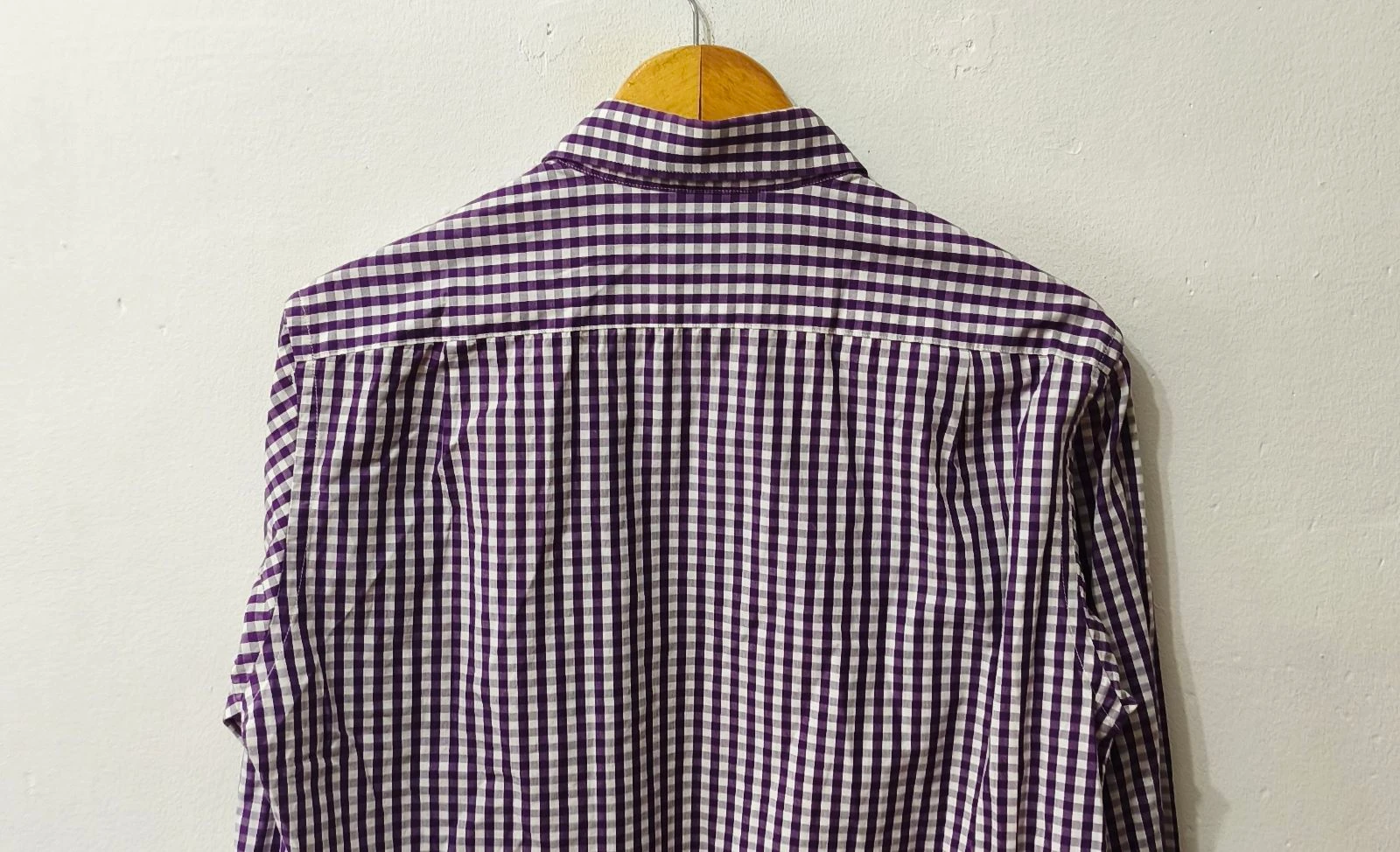 Camisa de cuadros morado y blanco Purificación García hombre Talla 4 – photo 7